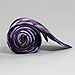 Secdtie Men's Classic Checks Purple Grey Jacquard Woven Silk Tie Necktie
