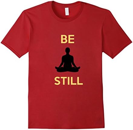 Mens Be Still Yoga #yoga #meditation #nirvana #bestill #calm love Medium Cranberry