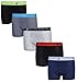 Beverly Hills Polo Club Boys' Underwear - 5 Pack Cotton Boxer Briefs (Size: 4-18), Size 4-6, Assortment 1