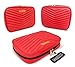 MOSAJIE AlgorithmBags Travel Jewelry Organizer Storage Case for Necklace, Earrings, Rings, Bracelet (True Blood, Leather & Suede)