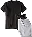 Hanes Men's 6 Pack Crew Neck T-Shirt XX-Large, Grey Black Assort