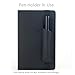 diodrio, Pen Holder, Pencil Holder, Pen Sleeve Case for Notebooks, Journals, Rigid Tablet Covers. Ultra Flat Design, Detachable, Elastic Band, Premium Soft Touch PU Leather. 2 Per Pack.