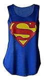 Mymixtrendz Ladies 'Dope' Geek Act Lady MTV Neon Slogan Vest Top (M/L (UK 12-14 / EU 40-42 / US 8-10), SUPERMAN BLUE)