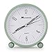 Alarm Clock.Mensent 4 inch Round Silent Analog Alarm Clock Non Ticking,with Night Light, Battery Powered Super Silent Alarm Clock, Simple Design Beside/Desk Alarm Clock (Black)