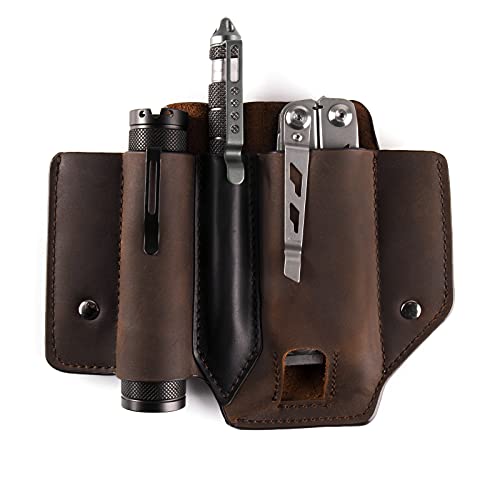 Gentlestache Multitool Sheath for Belt Multitool Pouch Leather Belt