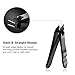 BESTOPE Nail Clippers Set, 3pcs Fingernail & Toenail & Slant Edge Nail Cutter Trimmer Set With Metal Case, Black Stainless Steel, Good Gift for Women & men