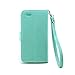 iPhone 6S Case/iPhone 6 Case, IZENGATE [Classic Series] Wallet Case Premium PU Leather Flip Cover Folio with Stand for Apple iPhone 6 (2014) / Apple iPhone 6S (2015) (Mint)