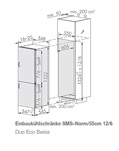 SIBIR Duo Eco Swiss Integrado 252L A++ Blanco nevera y congelador ...