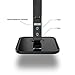 Fugetek LED Desk Office Lamp, Stylish, 5-Level Brightness, 530 Lumen, 7W, Dimmable, Touch Control Panel, 1-Hour Auto Timer, Official Philips Enabled Licensing Program Member, (Black)