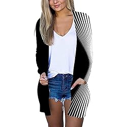 HUCHPI Side Slit Sweater Womens Sweaters Cardigan