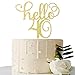 Hello 40 Cake Topper-40th Birthday / Wedding Anniversary Party Sign Decorations