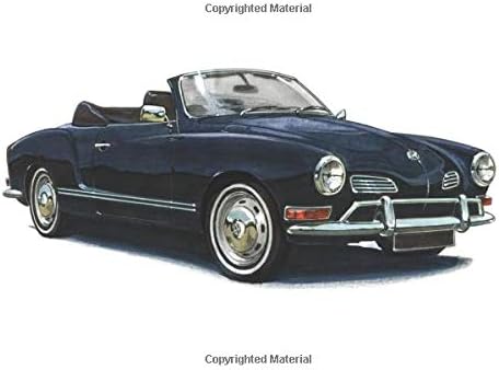 VW Karmann Ghia: 120 pages with 20 lines you can use as a journal or a notebook .8.25 by 6 inches Paperback – October 12, 2019