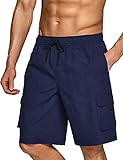 TSLA Men's 11 Inches Swim Trunks, Quick Dry Beach