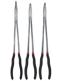 ATD Herramientas (863) 3-Piece 16" Alicates de punta de aguja Set