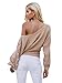 Simplee Women's Casual Loose Sexy Off Shoulder Lace Up Knitted Pullover Sweater