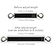 Boncas 4 Pairs Improved Sturdy Adjustable Elastic Boot Straps Pant Clips Stirrups Keeping Your Pants Tucked Round Head