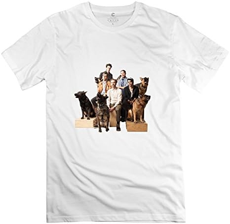 QDJT Men's Portugal The Man W Dogs T-shirt - L White