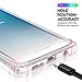 Hocase Galaxy S10 Case, Clear Hard Plastic Back Cover+Shockproof TPU Rubber Bumper Corners Hybrid Slim Protective Case for Samsung Galaxy S10 (SM-G973U) 6.1-inch 2019 - Rose Gold