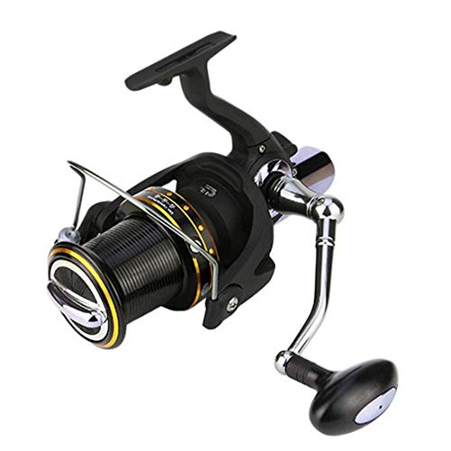 niceday Angelrolle, Spinning Angelrolle mit Doppel Drag Bremssystem Baitrunner Reel 12 + 1 Lager Links rechts…