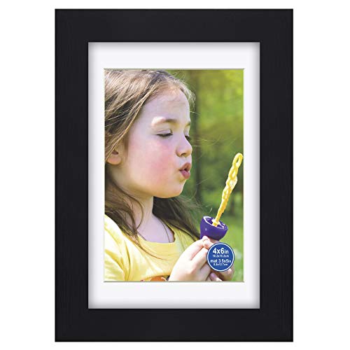 4x6 inch Picture Frames Made of Solid Wood and HD Glass Display Photos