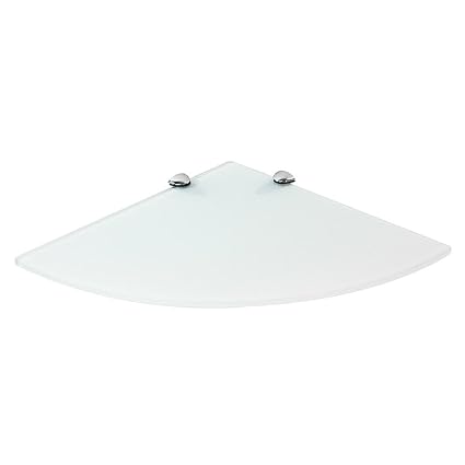 Milchglas Eck Glasablage Ideal Fur Bad Dusche Und Zur Modernen Dekoration Mit Halterung Aus Edelstahl 25 X 25 X 0 6 Cm Melko Eck Glasregal Sidra Hospital