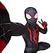 MYanimec Unisex Lycra Spandex Halloween New into The Spider Verse Miles Morales Cosplay Costumes Adult/Kids 3D Style (Adult-M) Black