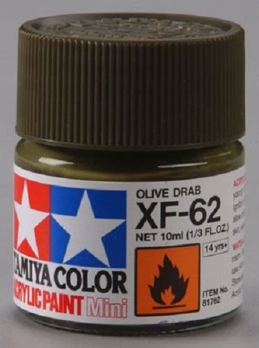 TAMXF62 81762 Acrylic Mini XF62 Olive Drab 1/3 oz