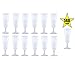Oojami 140 pc Plastic Classicware Glass Like Champagne Wedding Parties Toasting Flutes Party Cocktail Cups (Clear)
