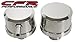 Chevy/Ford/Mopar Chrome Billet Aluminum Breather Set w/ PCV - Smooth  ~ CFR Performance - Valve Cover Breathers 