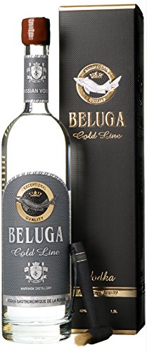 Beluga Gold Line Vodka 1.5 Liter Flasche 40% Alk., Premium Wodka aus Sibirien, reiner und weicher Geschmack