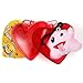 JOYIN 28 Pcs Valentines Expression Face Keychains Filled Hearts and Valentine’s Day Cards for Classroom Exchange, Mini Plush Party Favors Supplies for Gift Exchange, Game Prizes and School Rewards