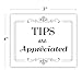 Wall26 Tips are Appreciated Sticker/Decal Store Sign