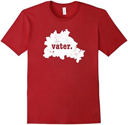Mens Berlin Germany Shirt Father Shirt Vater Shirt 3XL Cranberry