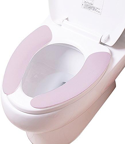 4-Piece Warmer Health Toilet Seat Cover Pads Sticky (Purple)