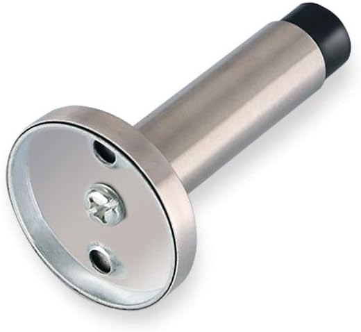 NUZAMAS Set of 4 Door Stop Stoppers Chrome Silver Heavy Duty 304 Stainless Steel Brushed Finish Door Stopper Wall Mounted - Image 4