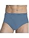 Men's Full Cut Cotton Bikini Briefs Underwear Solid Color (Pack of 5)