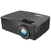 Portable Mini LED Home Theater Projectors, ZOOKKI Multimedia Video Projector +30% Lumens for 360º Display, Support 1080P HDMI USB VGA AV TV Laptop Games(iPhone Android Smartphones)