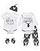 6 Pieces Outfit Set Baby Boys' Funny Deer Print Romper primary