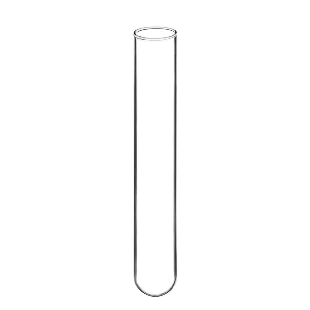 StonyLab Borosilicate Glass Round Bottom Test Tubes, 15mm OD X 100mm length (Pack of 30)