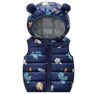 Baby donsvest kinderen gewatteerde gilet jongens meisjes capuchon vest lichtgewicht bodywarmer mouwloos kogeljack