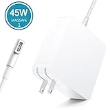 Coresto MacBook Air Charger, 45W Magsafe Charger with L-Tip Connector, 45W Magsafe Power Adapter Replacement for MacBook Air 11/13 Inch(Mid 2012 Early)