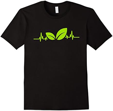 Mens Vegan Heartbeat I Am A Vegan T-Shirt 2XL Black