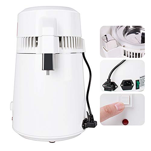 Lolicute Water Distillation Machine，(Shipping from USA) 4L Stainless