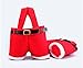 Homecube 10Pcs Christmas Candy Bag Santa Pants Gift and Treat Bags with Handle Portable Candy Gift Baskets Gift Wrap for Wedding(7