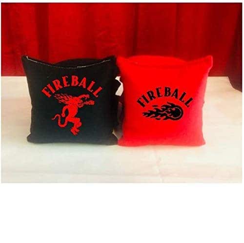 Fireball Whiskey Cornhole Bags, 8 ACA Regulation Corn Hole