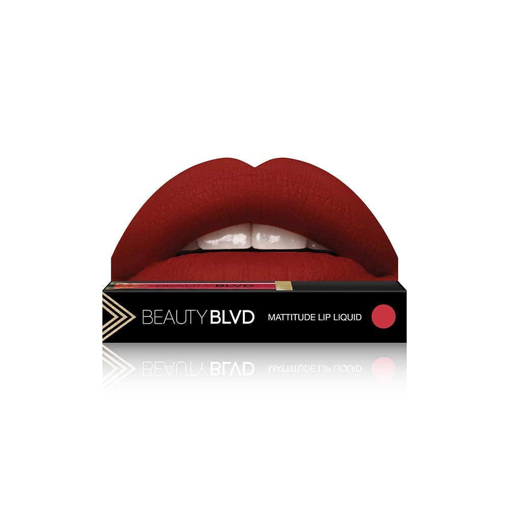 BEAUTYBLVD Mattitude Liquid Lips, Cruelty Free Matte Lip Gloss, Vegan Make Up – Damn Fine