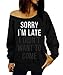 Dutebare Women Off Shoulder Sweatshirt Slouchy Shirt Long Sleeve Pullover Tops