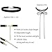 Besteek Choker Set, 20 Pcs Velvet Choker Necklace Black Classic Gothic Lace Chokers for Women Girls, Bonus Storage Bag