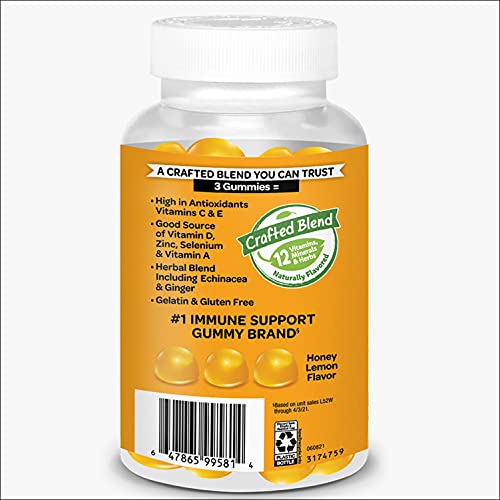 Airborne 200mg Vitamin C with Zinc Gummies for Adults, Immune Support
