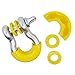 E-Autogrilles Pair Yellow Isolator Fits 3/4 inch Tow D-rings - Includes 2 Rubber Isolators and 4 Washers - Shackle Isolator Clevis Kit (51-0515Y)